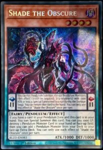 Shade the Obscure BLZD-EN083 Secret Rare