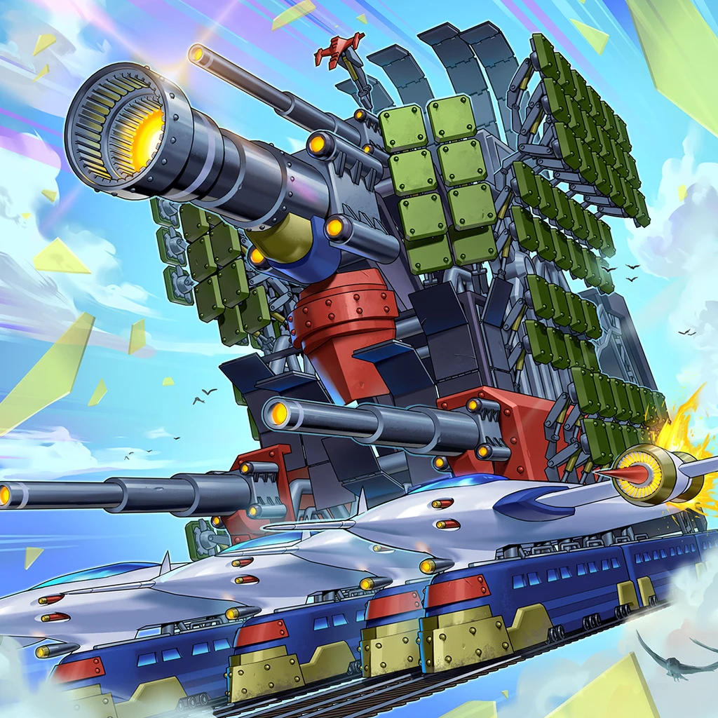 Blazing Dominion Superdreadnought Railway monster artwork